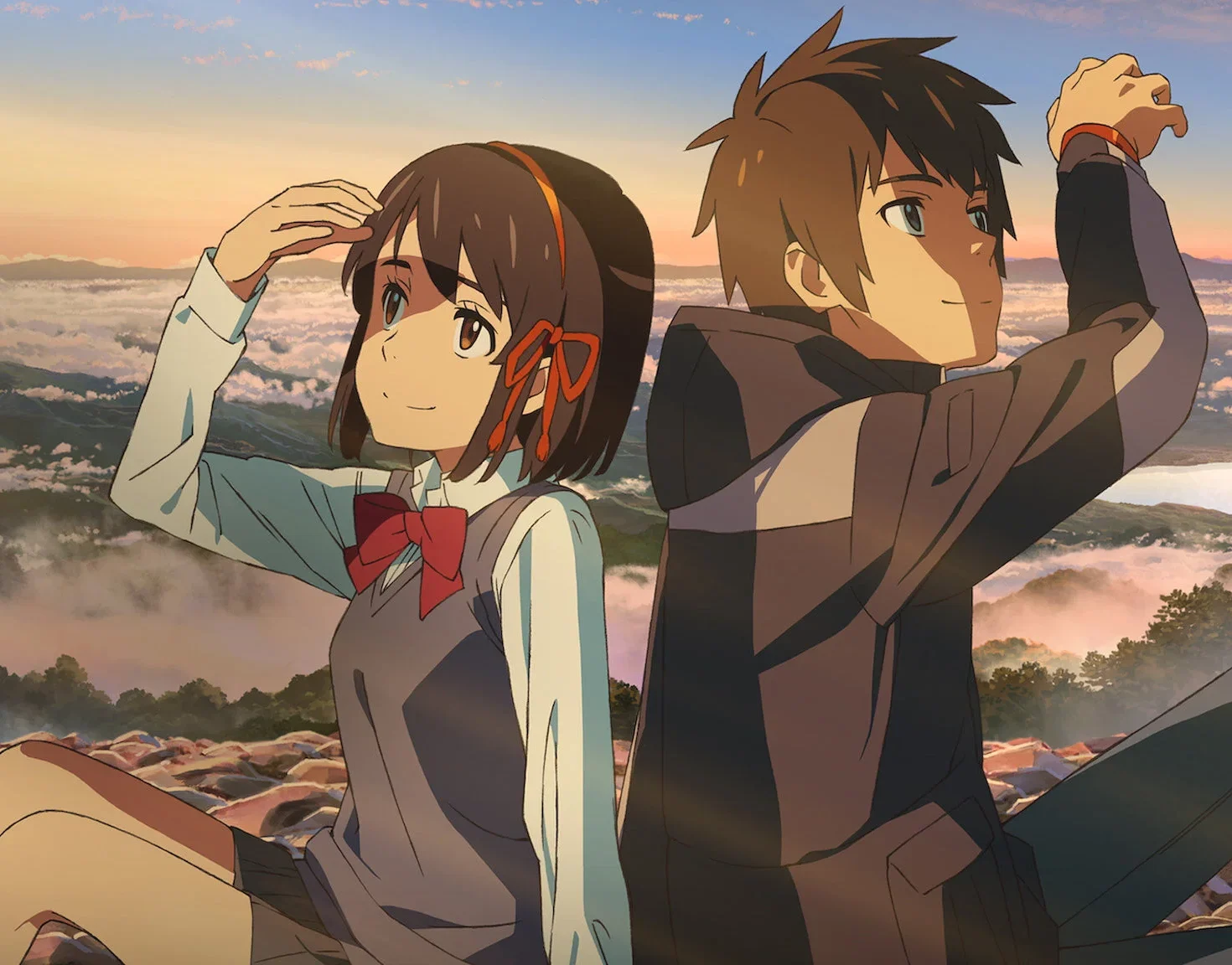 Scena dal film Your name.