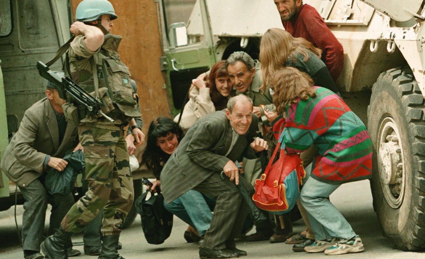 Scena dal film Sarajevo Safari