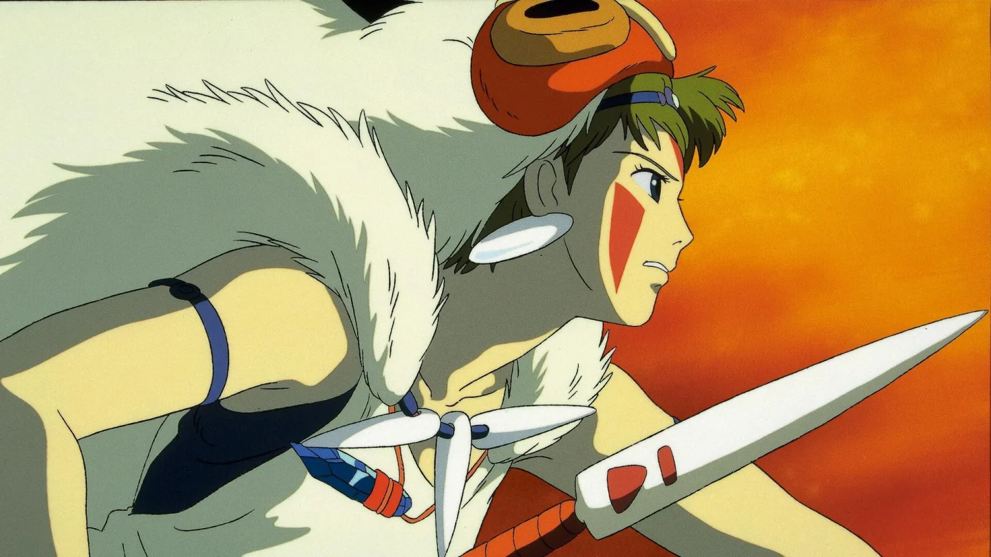 Scena dal film Principessa Mononoke
