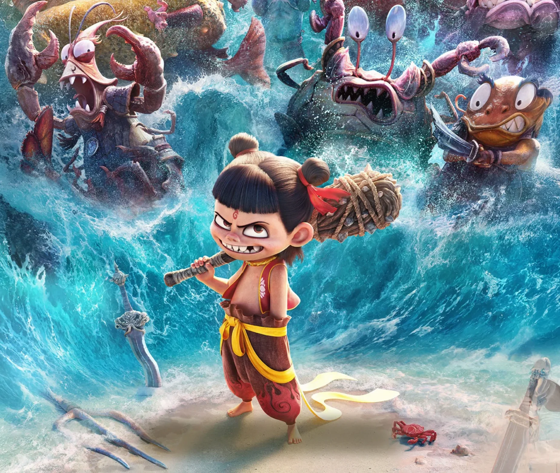 Scena dal film Ne zha – l’ascesa del guerriero di fuoco